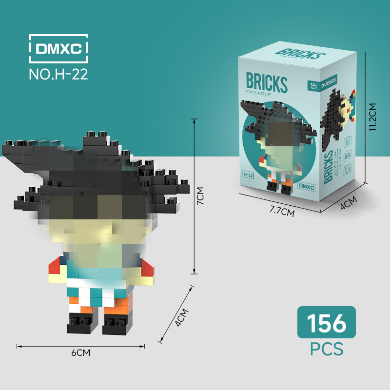 Modelo de Bloques de Construcción en Miniatura de Plástico DIY