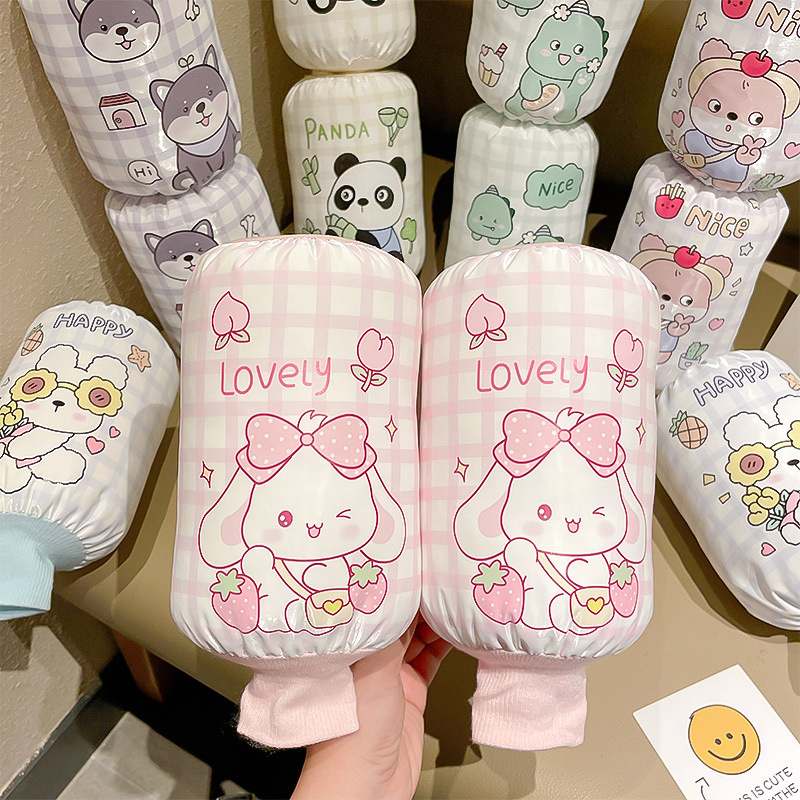 儿童袖套卡通防水防油防污秋冬羽绒服专用护衣套袖宝宝男女孩袖筒|undefined