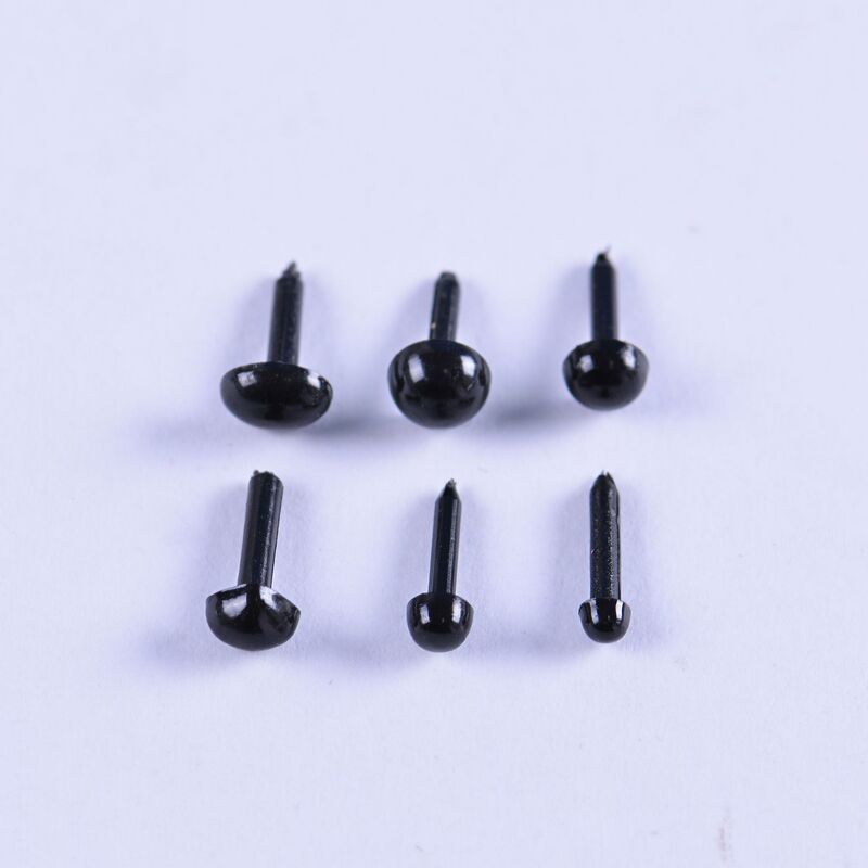 Bird eyes DIY doll toy straight rod eye nose/toy accessories straight foot all black eyes Red Black