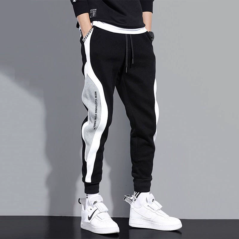 Мужские демисезонные флисовые trendy штаны для отдыха, плюс размер