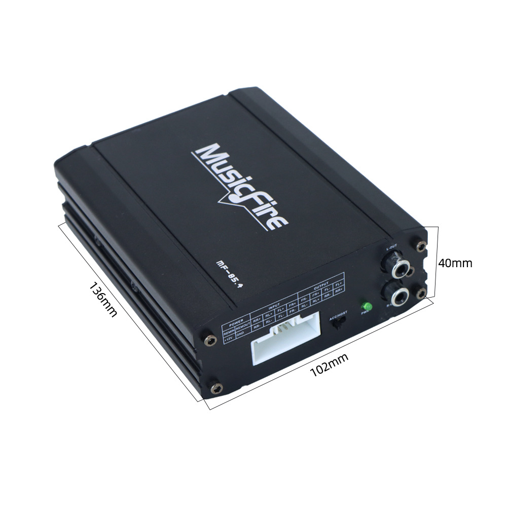 Car Audio Lossless Installation Dsp Amplifier Sound Processor Android Large Screen Machine Car Four-Way Amplifier