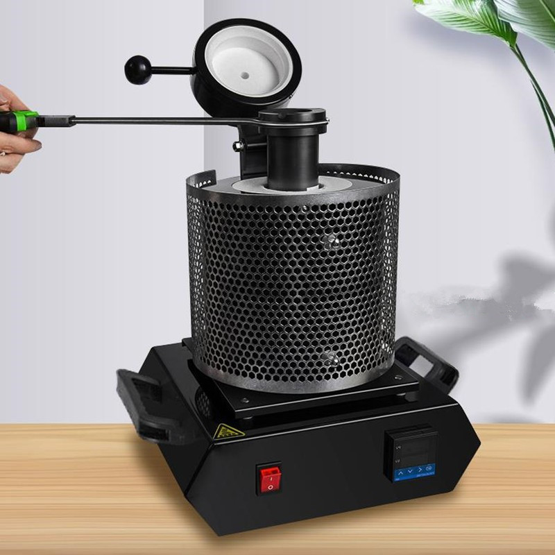 熔金炉熔炼炉融金银铝高温炉炼金设备实验室电热炉石墨坩埚工具