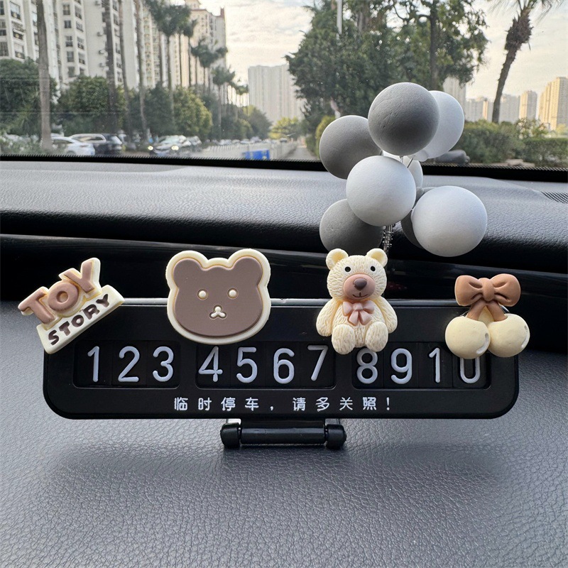 Placas de estacionamiento temporales parejas de hombres y mujeres charlando en línea de automóviles famosos tarjetas telefónicas de dibujos animados adorables adornos de automóviles