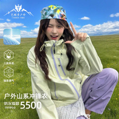 雪霁黄冲锋衣女款2025新款三合一高级感超好看可拆卸户外硬壳外套