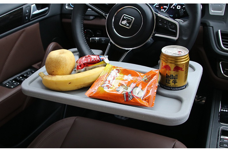 Car Steering Wheel Storage Rack Car Multi-function Dining Table Dinner Plate Car Office Desk Small Table Color Box Packaging