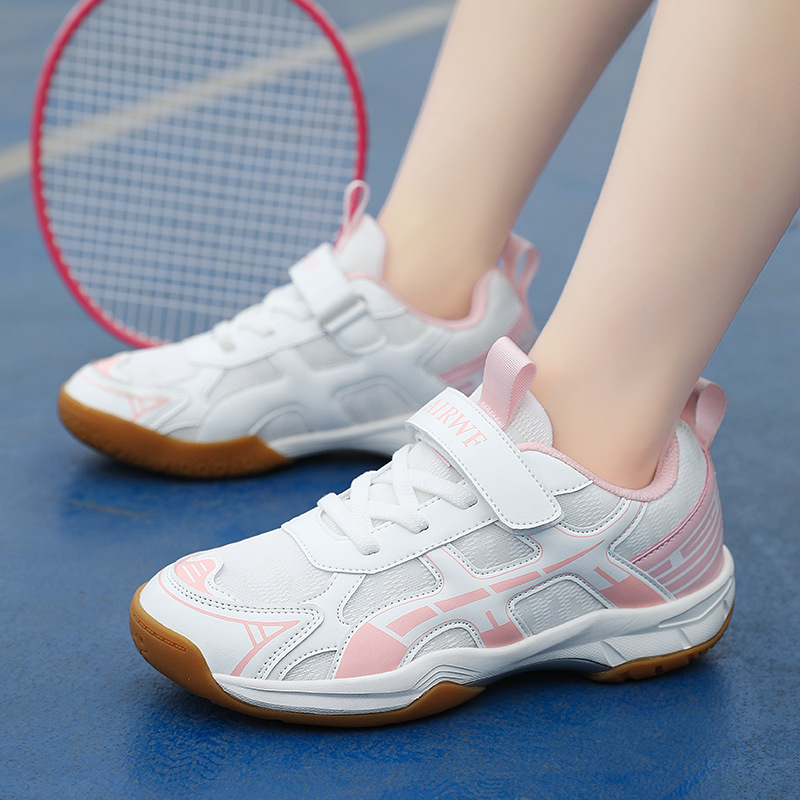 Zapatos deportivos para niños nuevos zapatos de entrenamiento ligeros de malla transpirables, tenis de mesa, tenis de bádminton, niños y niñas