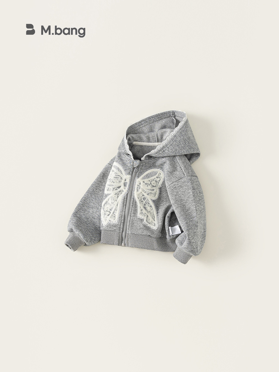 Youbao ropa para niños abrigo de otoño para niñas nuevo suéter de otoño para bebés con lazo ropa para niños top con capucha