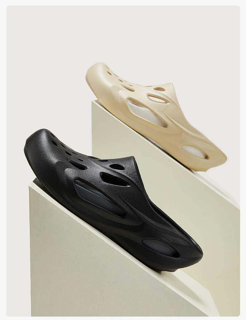 Ant Love Spring and Summer New Products Home and Outdoor Simple Colorblock Men's Hole Sandals_voghion.com