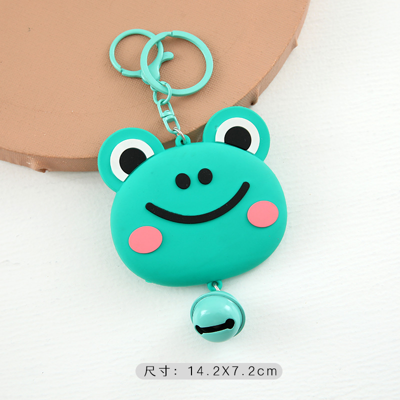 귀여운 작은 거울 열쇠고리/파란 개구리