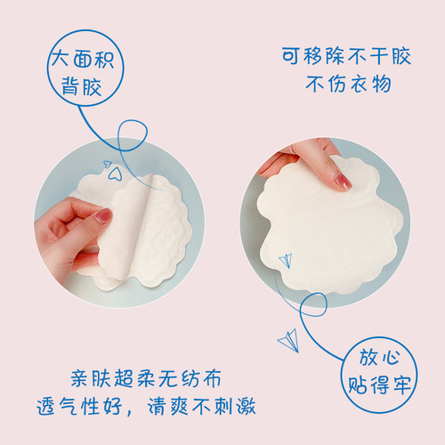 Summer antiperspirant patch for men and women, disposable invisible, long-lasting and effective anti-sweat mint flavor armpit armpit sweat-absorbent patch wholesale