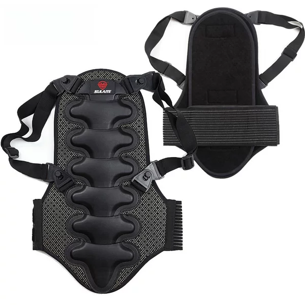 Sulaite Ski Protective Gear, Outdoor Sports Spine Protection, Extreme Sports Riding, Anti-Fall, Thickeneded Back Protection