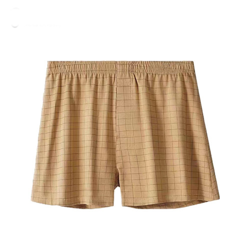 Summer and Autumn New Men's Arrow Pants Pure Cotton Plus Size Men's Underpants Opening Loose Short Garter Striped Cotton