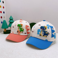 新款儿童帽子春秋出游户外遮阳宝宝帽子卡通恐龙防晒婴儿棒球帽男