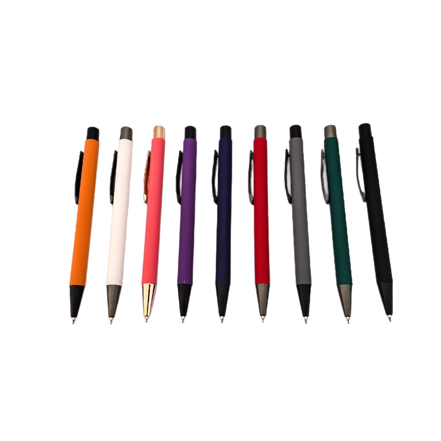 Lápiz de metal lápiz de pulverización de metal lápiz de pantalla táctil lápiz de hotel lápiz de bolas de metal lápiz de condensador de pegamento blando de metal