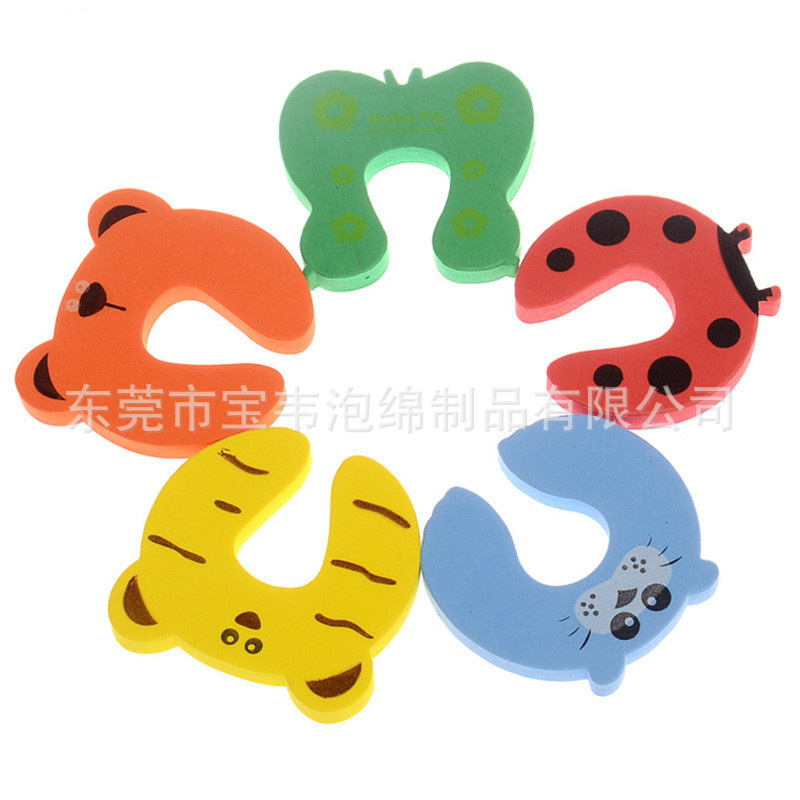 eva卡通动物安全加厚门卡 儿童创意门塞防夹手安全门挡门夹批发