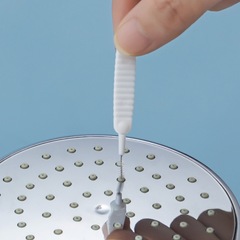 Showerhead hole cleaning brush, needle spray head anti-clog cleaning small brush, bath shower head faucet gap brush