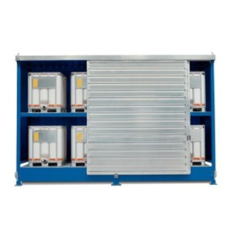危废处置处理方案图片集装箱暂存柜危废暂存间防火防爆防泄漏槽泄