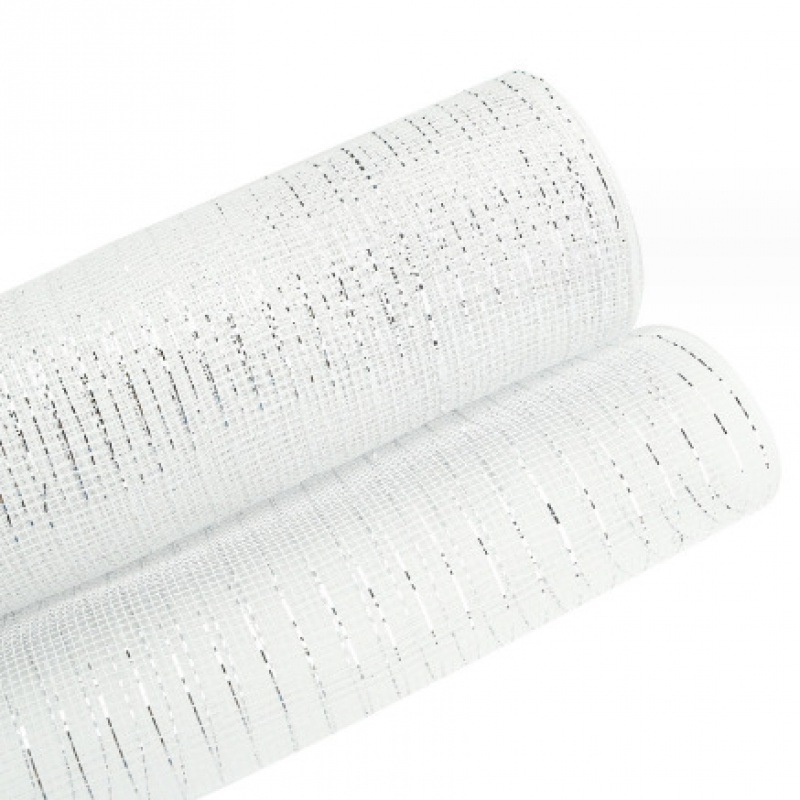 이 흰색 PP 실버 양파 * 직경 9cm * 26cm 10 야드/롤 스팟 스트레이트 촬영