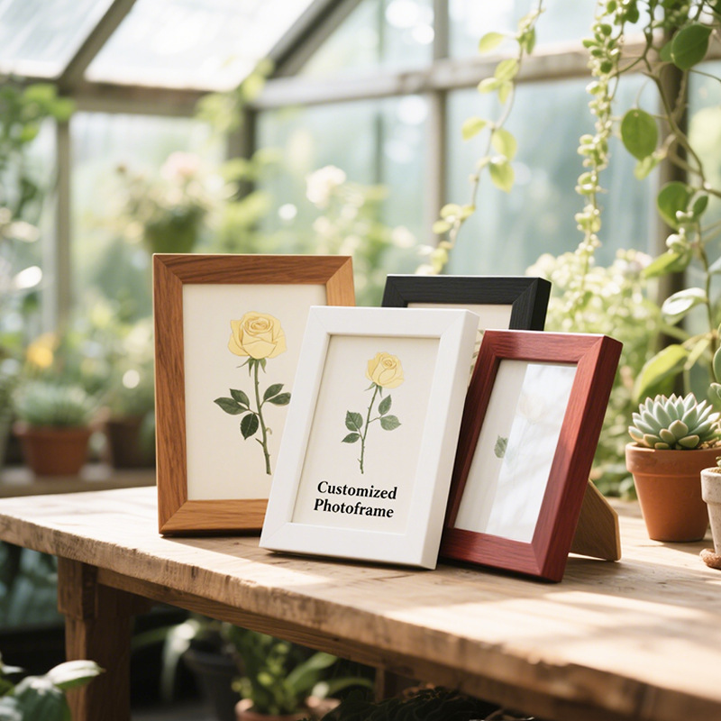 Simple and Creative Wooden Photo Frame Wholesale 6inch 7inch Framed Wall Hanging Wooden Solid Wood Photo Frame Decoration Can Be Created Manually