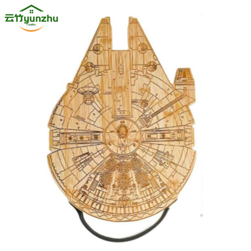 Transfronterizo bambú Star Wars tablero de corte de madera tallado tablero de corte de madera sólida dibujos animados Navidad