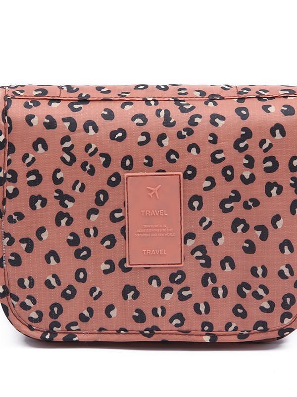 Bolsa de Aseo con Gancho de Poliéster Impermeable y Portátil para Viajes