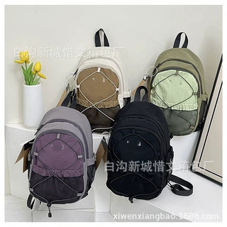 户外轻便双肩包一包多用休闲斜挎包轻便旅行小背包运动胸包手机包