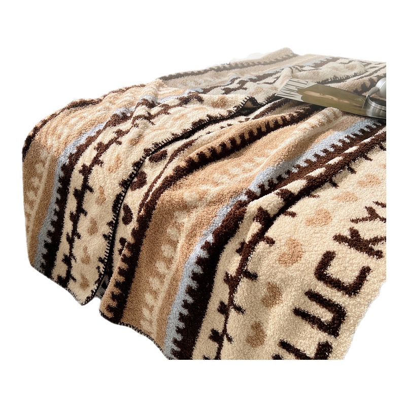 Tipo A mantas de peluche de mitad de oficina siesta mantas de invierno cálido sofá mantas mantas de aire acondicionado mantas para cama