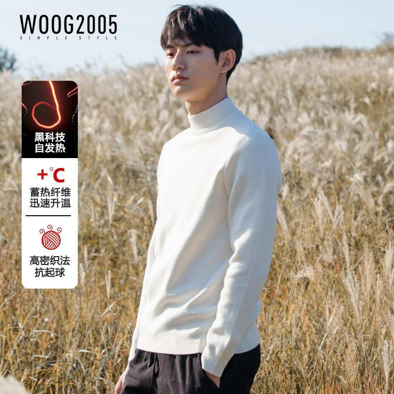 Self-Heating Solid Color Basic Half-Turtleneck Men's Sweater 2026 Spring and Autumn New Warm Base Layer Sweater for Men Self-Heating Solid Color Basic Half-Turtleneck Men's Sweater 2026 Spring and Autumn New Warm Base Layer Sweater for Men