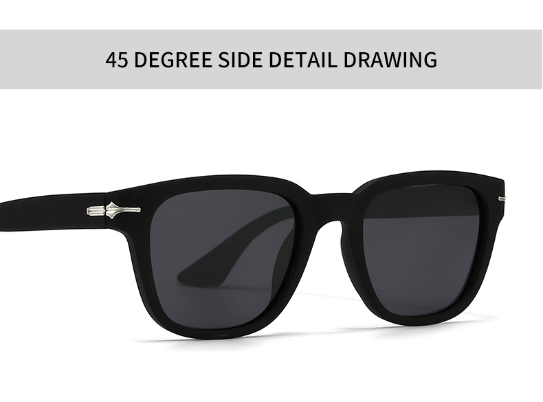 Square Polarised Sunglasses For Men And Women Large Frame Style_voghion.com