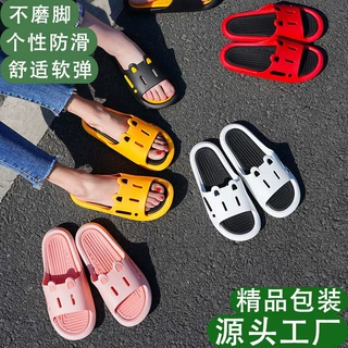 厂家直供室外情侣拖鞋夏季踩屎感卡通EVA室内外穿沙滩凉拖鞋批发
