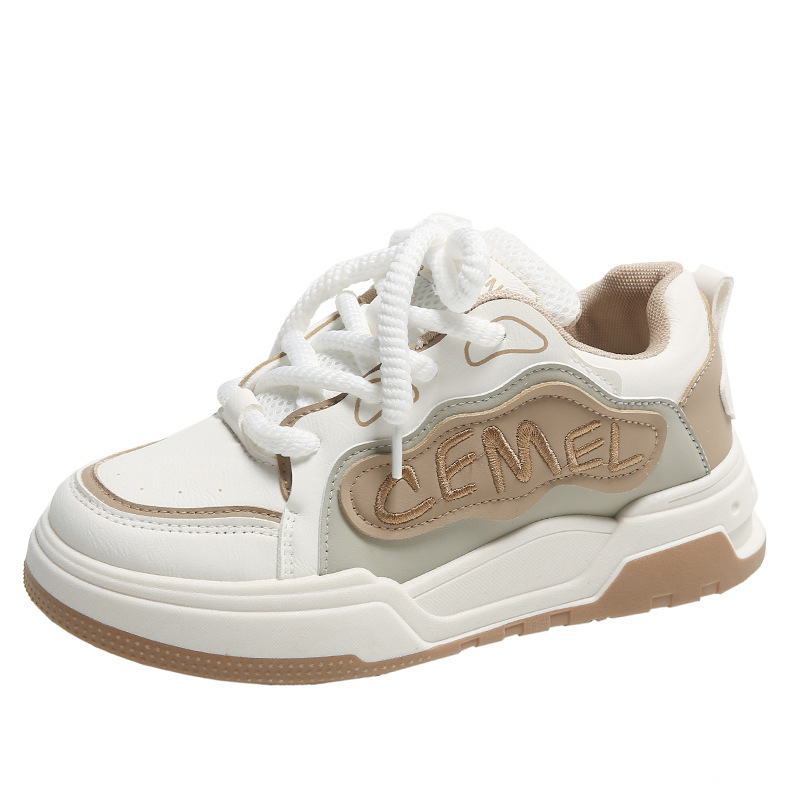 Balance Damen Sport Caual 2025 Frühling und Herbst Neue dickbesohlte, höhenverstärkende Papa-Wasserdichte Lederplatte_voghion.com