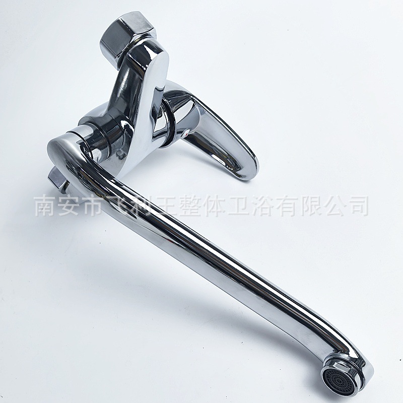 The foreign trade zinc alloy Qiao Deng kitchen concealed installation two-piece swing hot and cold water faucet sink sink sink and mixed faucet undefined