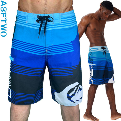 Bestselling Fitness Men's Large Pouch T-shirt Cotton Flannel Surf Dry Beach Shorts
