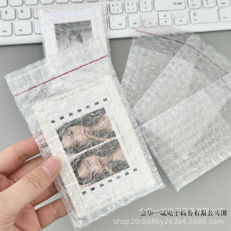 10 個/厚い透明 ins バブルバッグ小さなカード配送包装保護袋耐衝撃性厚みのあるギフトバブルバッグ|undefined