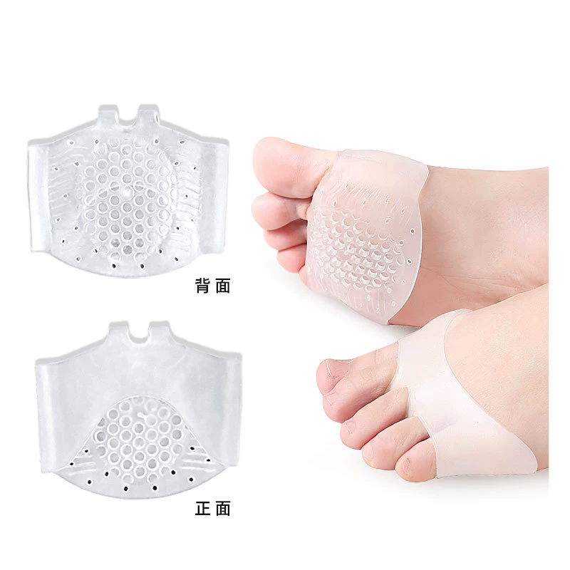 Новая утолщенная накладка SEBS в виде сот для передней части стопы, дышащая амортизация, медленное давление, Противоизносная накладка на высоком каблуке, накладка половинного размера