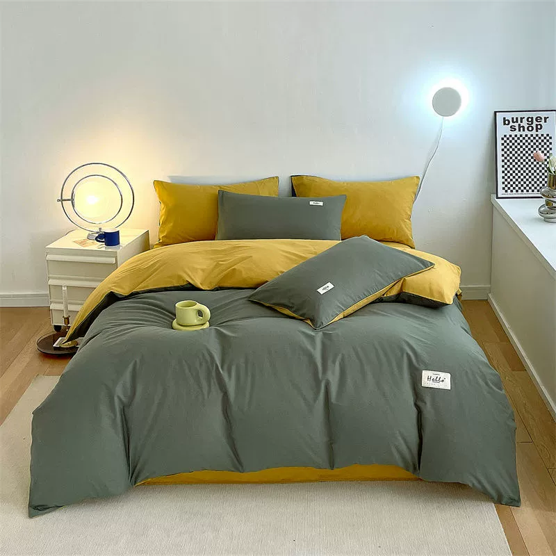 Set, sheet, bedspread, simple and elegant design, 4 piece set, 3 piece set