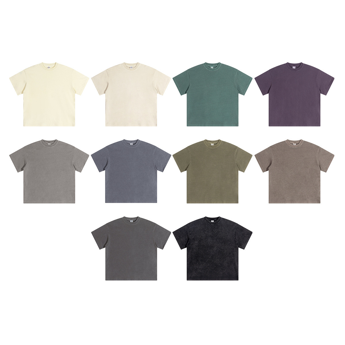 2025 marca de moda de verano simple cuello redondo suelta lavado camiseta de manga corta camisa de fondo deportiva de alta calidad para hombres