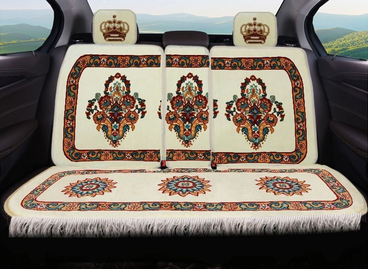 Car Cushion Blended Imitation Wool Handmade Carpet Short Plush Fully Surrounded Four Seasons Universal Pure Wool Five-seater Car Cover