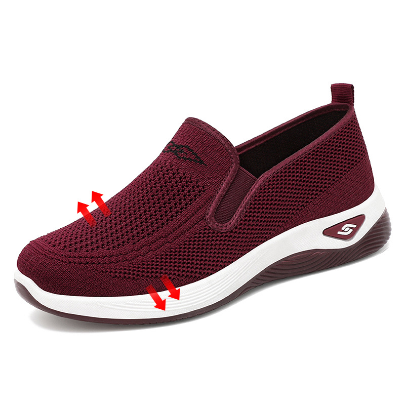 Zapatos de Mujer, Primavera 2026, Nuevo Estilo, Zapatos de Tela Estilo Pekinés, Zapatos Transfronterizos para Mujer, Zapatos para Madres de Mediana Edad y Mayores, Zapatos Planos Sin Cordones image 9