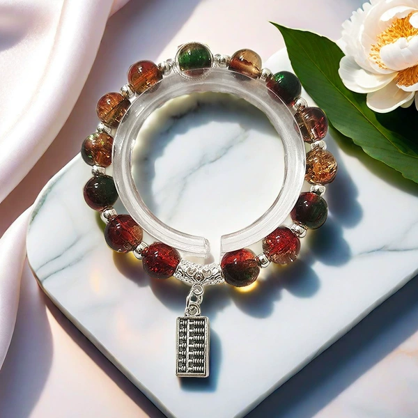 BA12 abacus glass bracelet