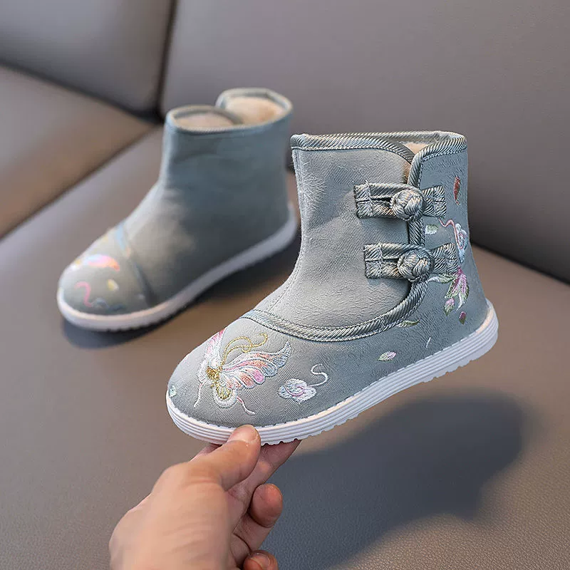Теплые ботинки, зимние слипоны, low boots, ханфу