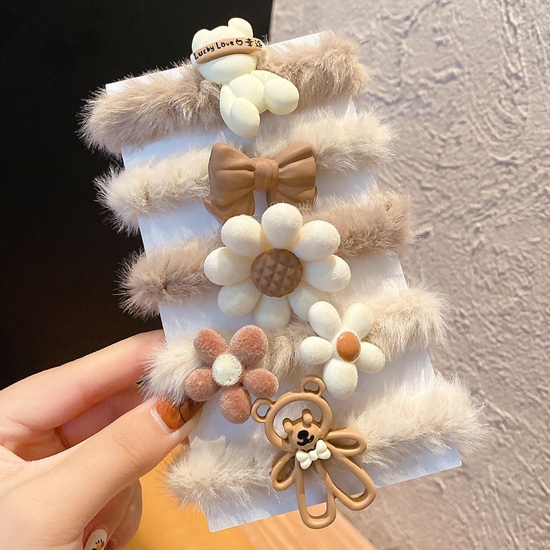 新款美拉德系皮筋少女扎发发绳高马尾不塌头绳秋冬高级感发饰头饰|undefined