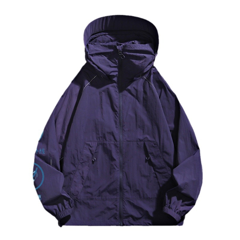 여름 UPF50 자외선 차단제 의류 통기성 얇은 자외선 차단제 의류 남성과 여성의 빠른 건조 레저 시원한 안티 자외선 코트