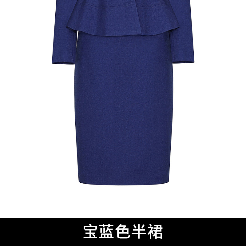 职业女裙套装米白色高端西装外套女西服时尚酒店经理美容师工作服|undefined