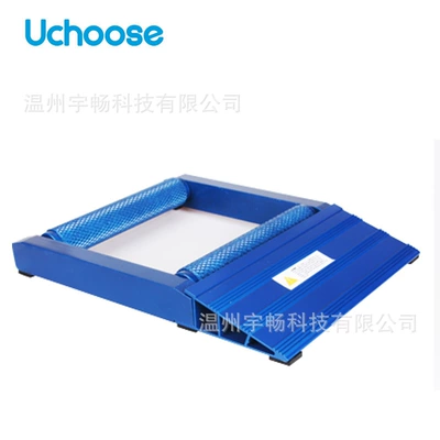 Aluminum Motorcycle Roller Stand Cleaning Rack Bracket Lift Platform Tire Load-Bearing Balance Lift Stand Modification (Motorcycle frame) - blue