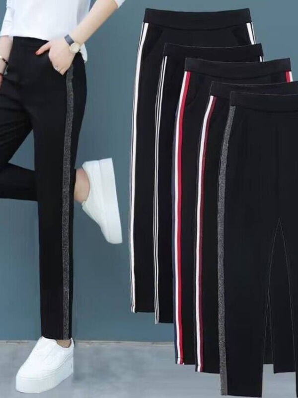 Special Offer Harem Pants for Women Spring and Summer Slimming Black Women's Pants Casual High-Waisted Versatile Slim Pants Thin Cropped Pants Trendy