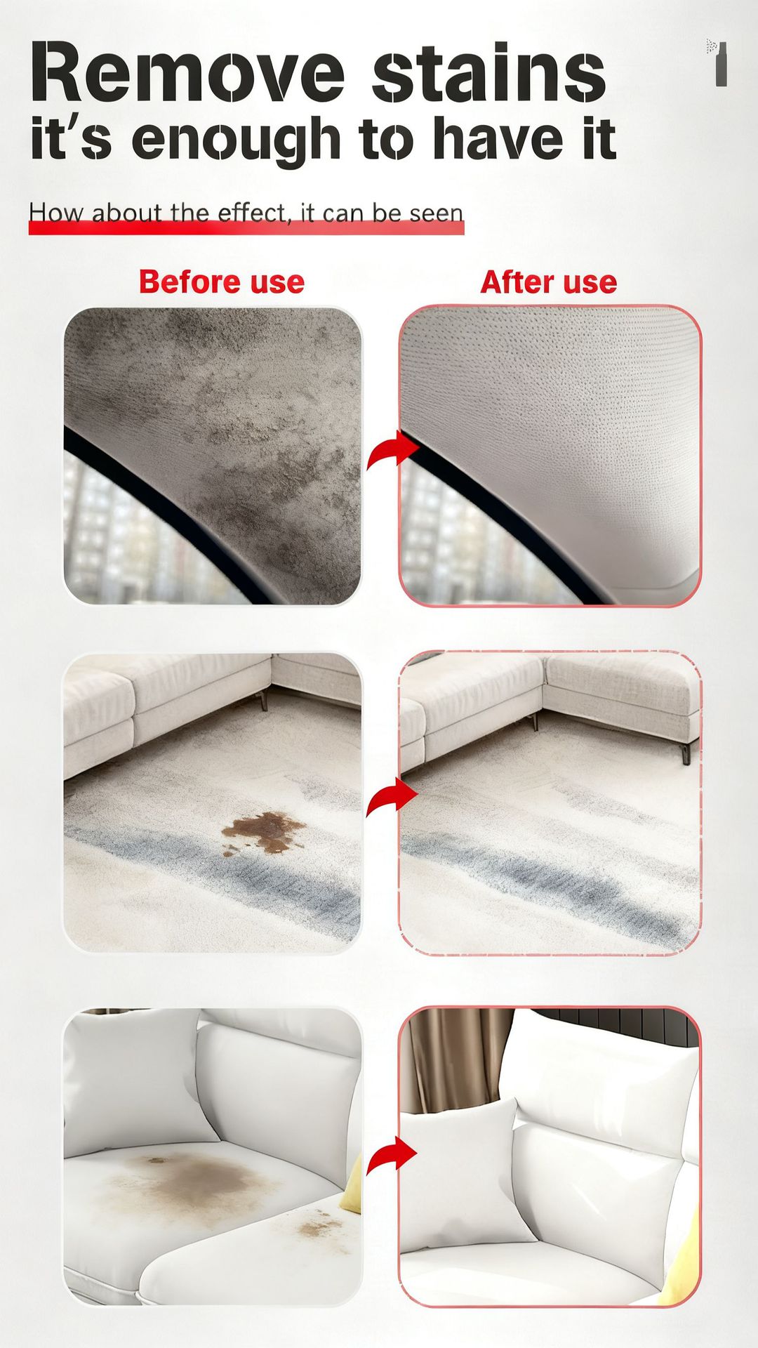 Cross-Border Aliexpress Foreign Trade Car Ceiling Cleaner Interior Fabric Seat Leather Decontamination Cleaning Renovation Maintenance