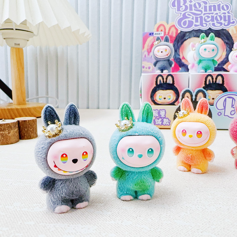 クロスボーダー labubu ラブブ人形かわいいブラインドボックスフロントハイエネルギーシリーズ樹脂植毛装飾品ハンドフィギュアブラインドバッグ|undefined