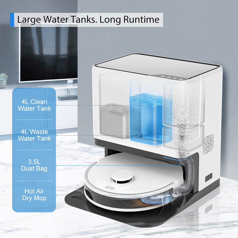Self-cleaning sweeping robot vacuuming X20 sweeping, sucking and dragging three-in-one climbing pad automatically refilling up and down