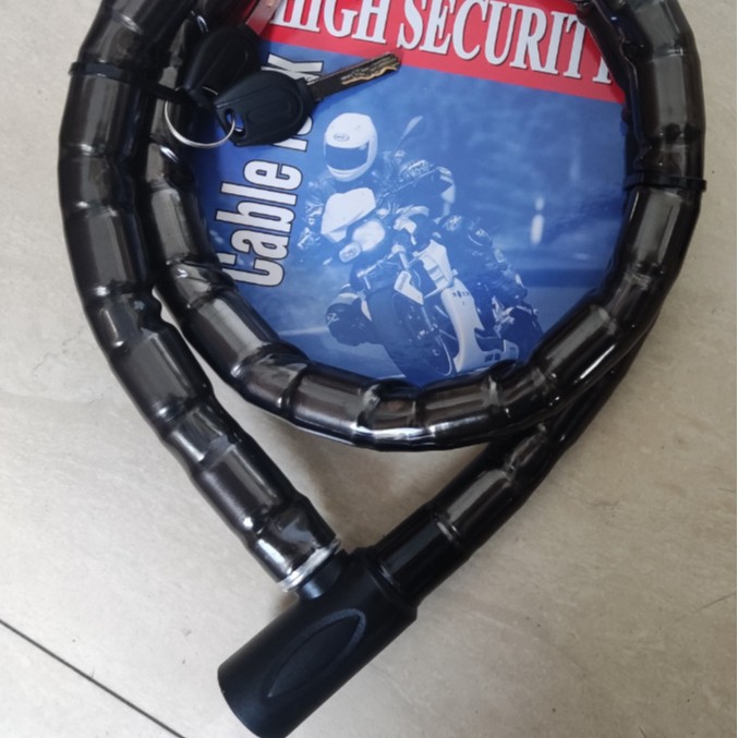 Cerradura antirrobo cerradura articulada cerradura de puerta cerradura de motocicleta cadena cerradura llave cerradura exportación fábrica personalizada cadena C al por mayor